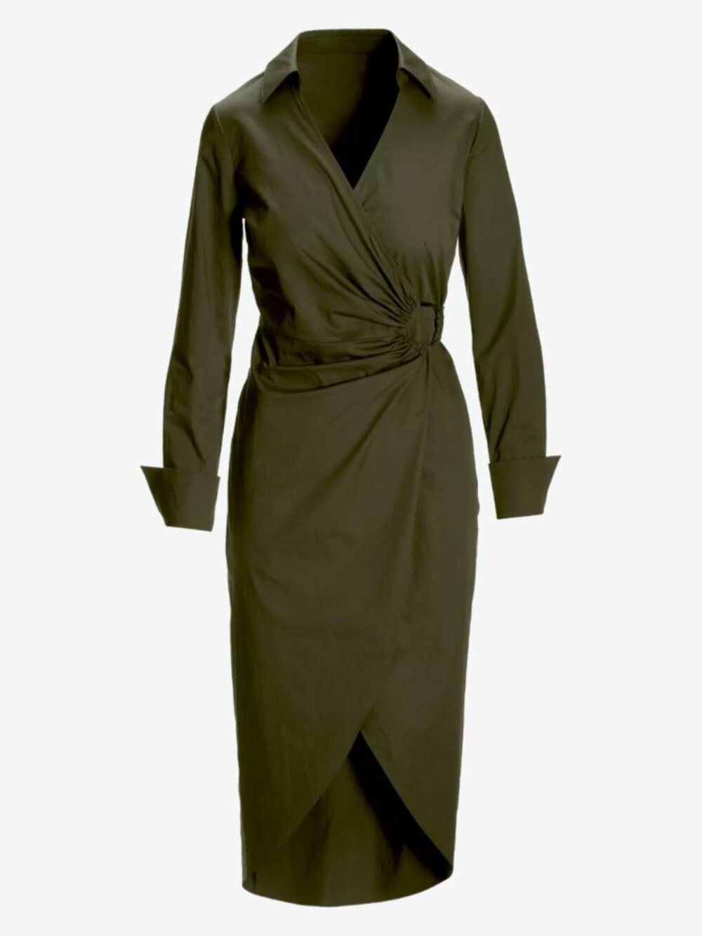 Boston Proper Hardware Detail Collared Shirt Dress Size 6